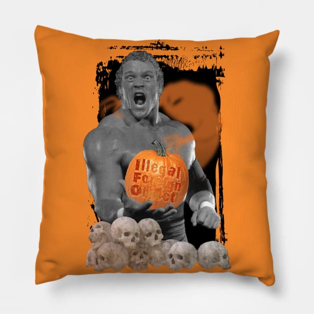 Illegal Foreign Object Halloween Pillow by ifowrestling