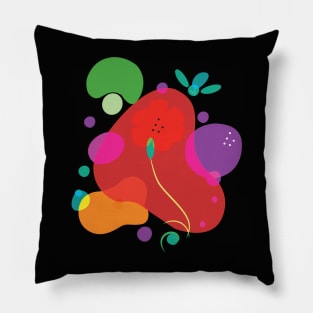 Organic Shapes Art Pillow