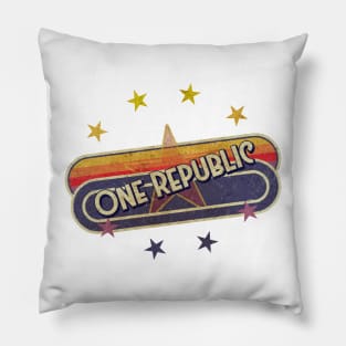 One Republic ElaCuteOfficeGirl Vintage Pillow