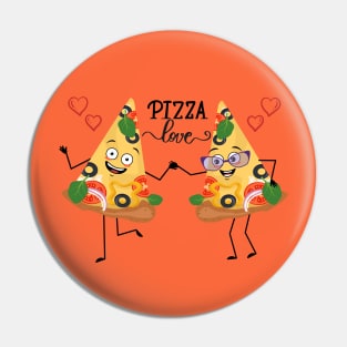 PIZZA LOVE - Lovers - Valentine's Day Pin