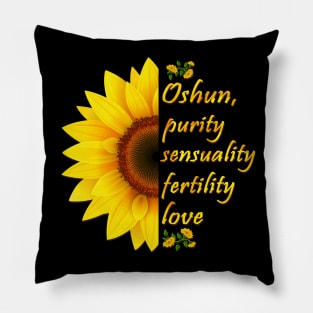 Oshun Orishas Goddess Oxum Ifa Yoruba Religion Pillow