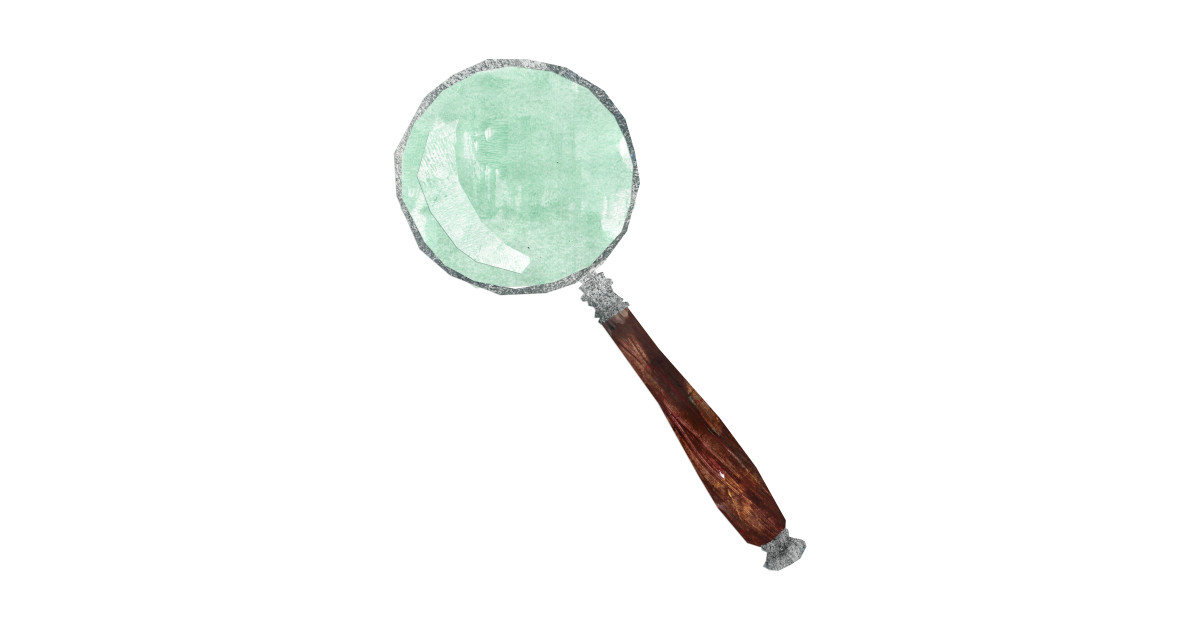 Magnifying glass Magnifying Glass Sticker TeePublic