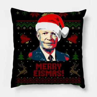 Dwight D Eisenhower Merry Eismas Pillow