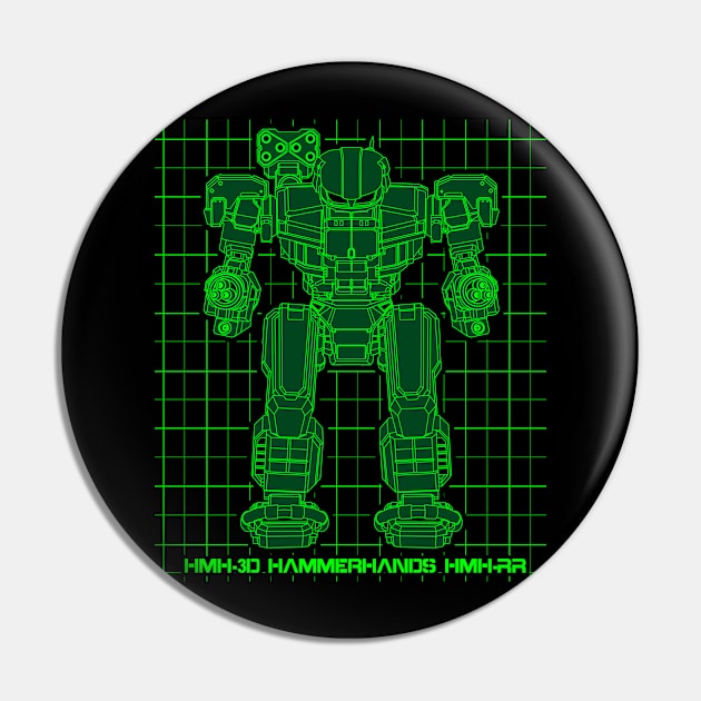 Hammerhands Mech Pin by Oswald's Oddities