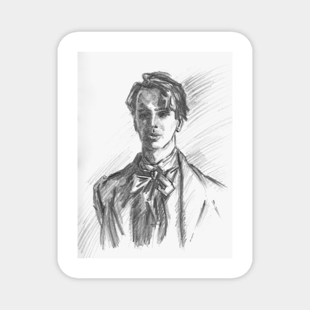 William Butler Yeats Magnet by BarnabyEdwards