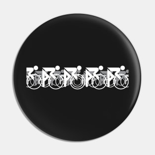 The Bicycle Race 2 White Pin