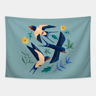 Barn swallows Tapestry