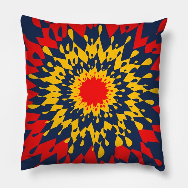 Colorful Digital artwork Pillow by Storfa101