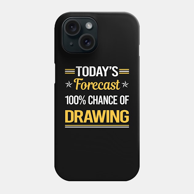 Today Forecast Drawing Phone Case by symptomovertake