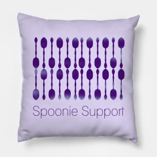 Spoonie Support! (Dark Purple) Pillow