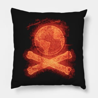 Earth & Cross Bones Pillow