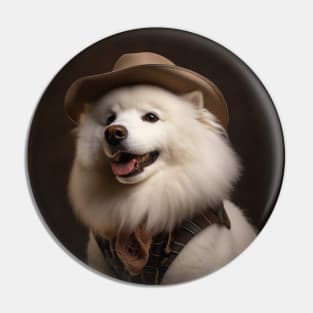 Cowboy Dog - Samoyed Pin