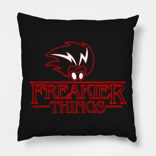 Freakier Things Pillow by ikaszans