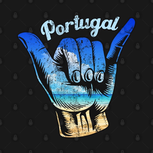 Portugal shaka hand. Portugal surfing . Perfect present for mother dad friend him or her by SerenityByAlex
