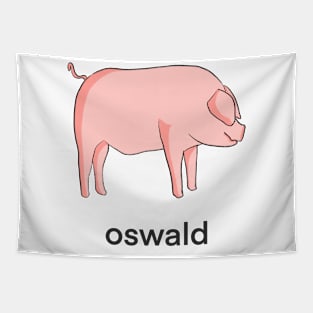 Funny pig Oswald Tapestry