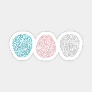 Pastel Brains Magnet