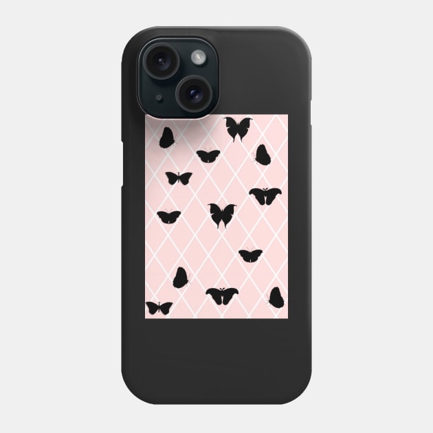 Butterflies Lattice Phone Case by BoneArtPetite