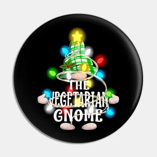 The Vegetarian Gnome Christmas Matching Family Shirt Pin