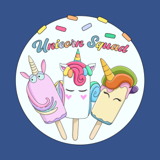 Unicorn Squad Ice Cream Bars Gelato Ice Lolly T-Shirt