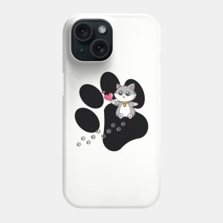 I give you my heart- cat trace Phone Case