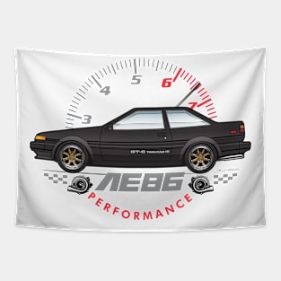 Black Coupe Tapestry