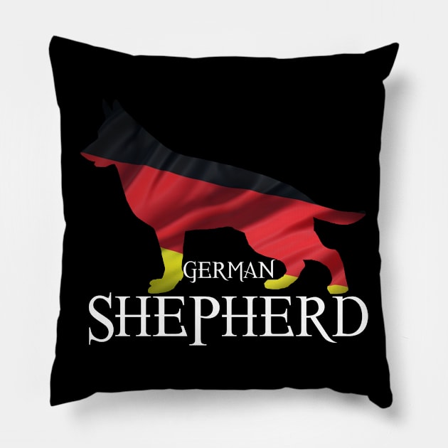 German Shepherd German Flag Pillow by Monstershirts