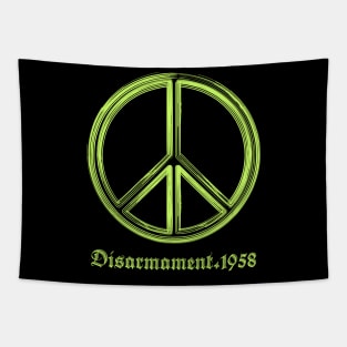 PEACE SYMBOL |CND| DISARMAMENT 1958 Tapestry