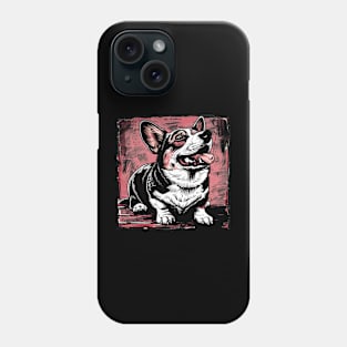 Retro Art Pembroke Welsh Corgi Dog Lover Phone Case