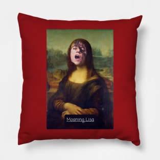Mona Lisa moaning Pillow
