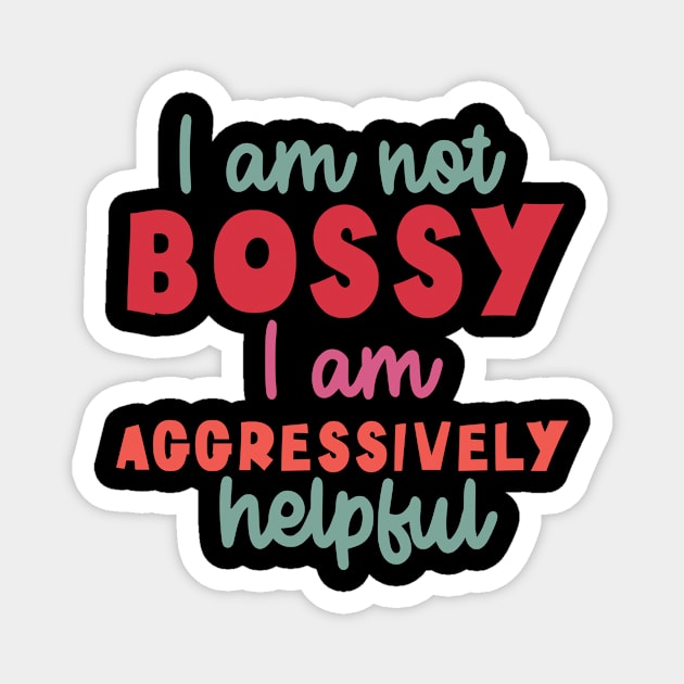 Aggresively Helpful Magnet by Flying Cat Designs