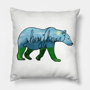 hey bear Pillow