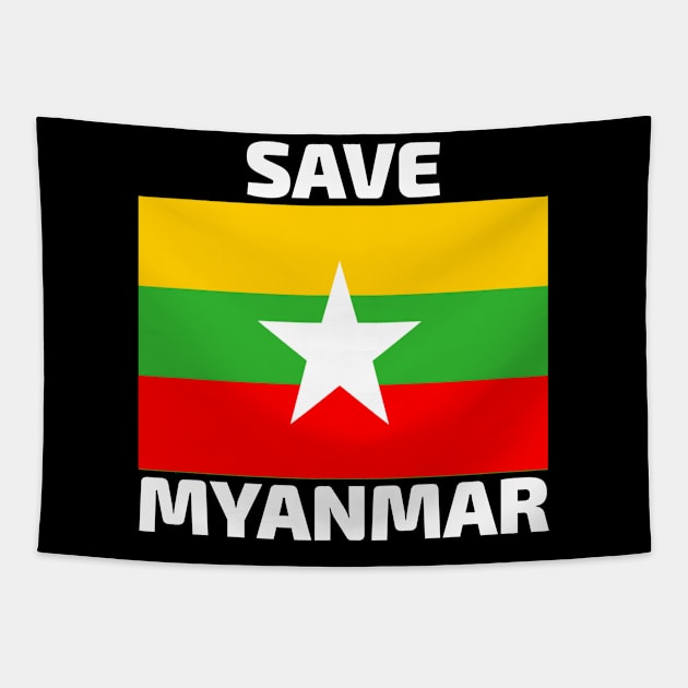 Save Myanmar Tapestry by Aisiiyan
