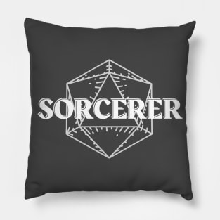 Sorcerer DnD D20 Symbol Print Pillow