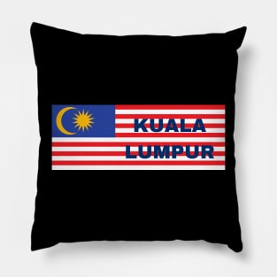 Kuala Lumpur City in Malaysian Flag Pillow