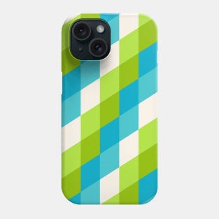 Diamonds pattern (Green & Blue) Phone Case