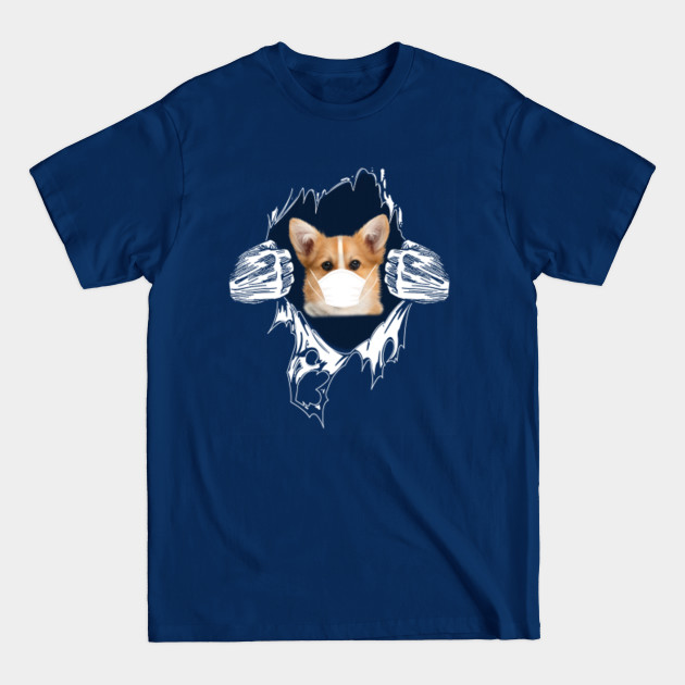 Disover Corgi Face Mask - Corgi Face Mask - T-Shirt