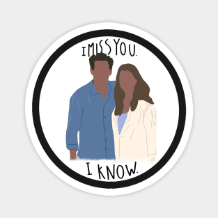 Meredith and Derek Sticker Magnet