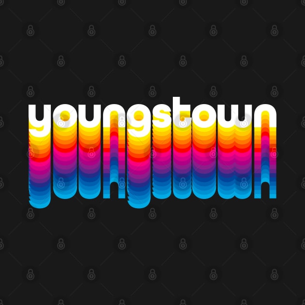 Hometown Pride - Youngstown Ohio - Rainbow Pride by Vector Deluxe