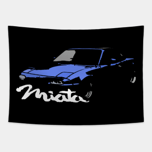 Miata MX5 I NA Blue Cutout Tapestry