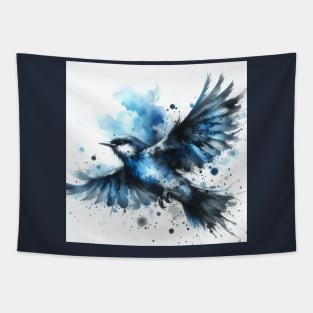 Bluebird In Flight Tapestry