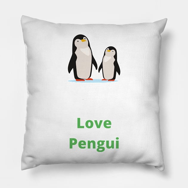 Love Penguins - Penguin Pillow by PsyCave