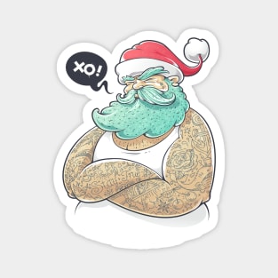 Modern Santa Claus Magnet