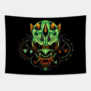 devil mask head Tapestry