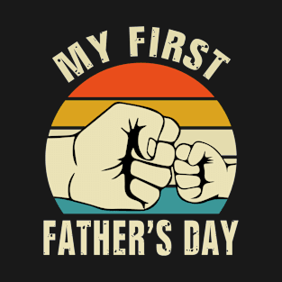 First Father's Day As A Dad,Leveled Up To Dad/ New Daddy gift/ Fathers Day Gift T-Shirt