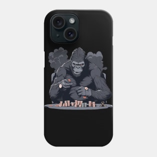 gorilla play poker Phone Case