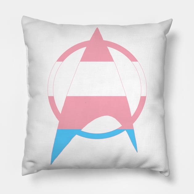 Transgender Starfleet Pride Pillow by EmceeFrodis