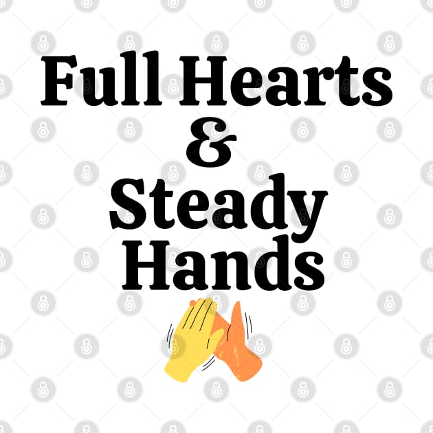 Full Hearts and Steady Hands High Five Orange Yellow by KoreDemeter14