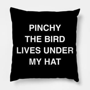 Pinchy the Bird Lives Under my Hat Pillow