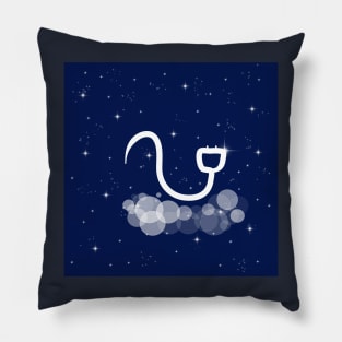 electricity, electrical appliance, electrician services, technology, light, universe, cosmos, galaxy, shine, concept, illustration Pillow