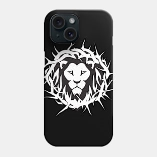 Lion of Judah, Crown of Thorns Christian Design Phone Case